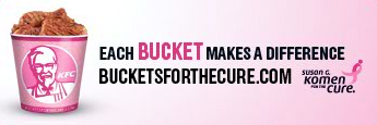 KFC Breast Cancer Bucket - Oh The Irony!